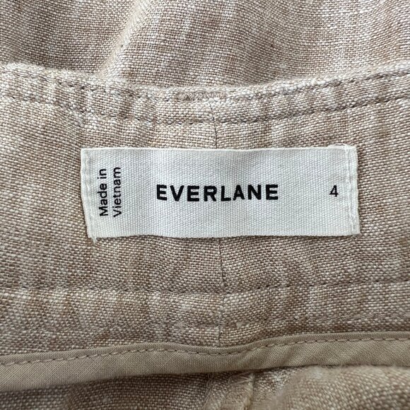 Everlane 100% Linen Way High Drape Pants Trousers Wide Straight Leg Full Length - Picture 7 of 13